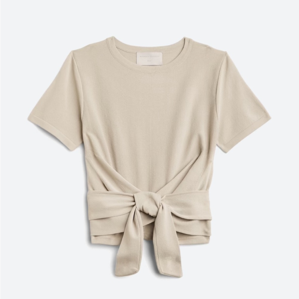 Modern citizen Jude cropped wrap knit top medium